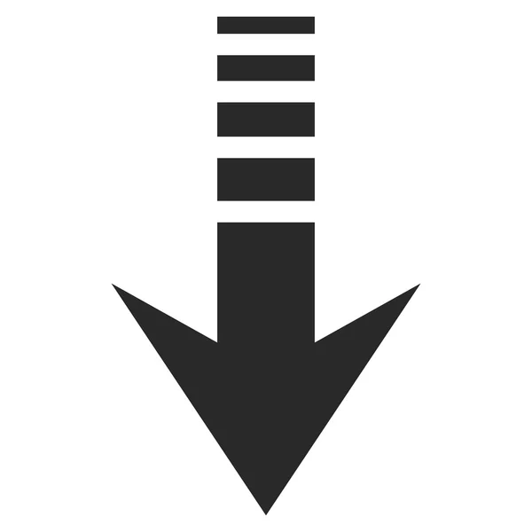 Skicka ner platt vektor symbol — Stock vektor