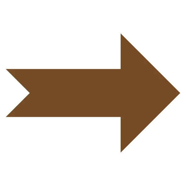 Flecha derecha plana Vector icono — Vector de stock