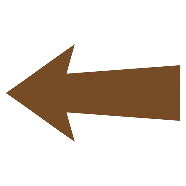 Flecha izquierda plana Vector icono — Vector de stock