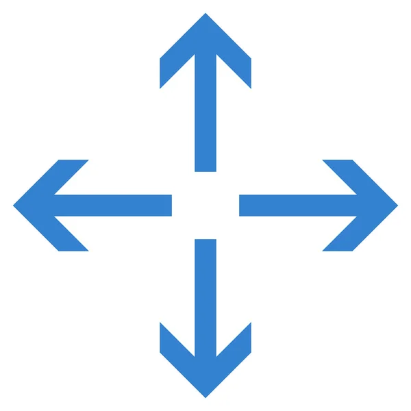 Ampliar Flechas Icono de Vector Plano — Vector de stock