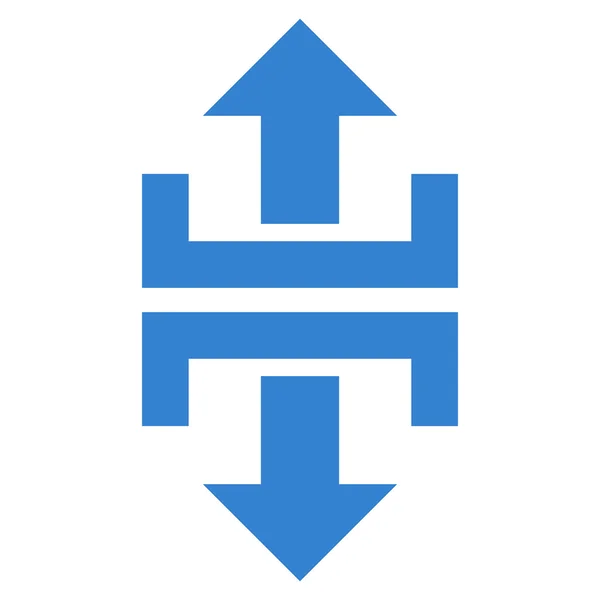 Osztani függőleges irányban lapos Vector Icon — Stock Vector
