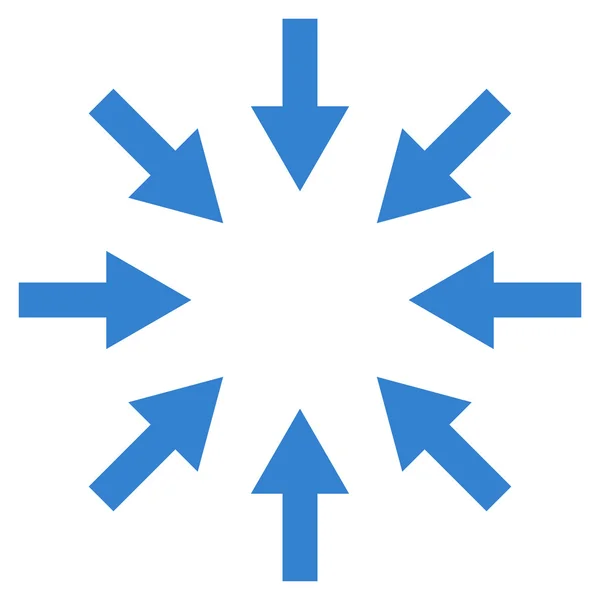 Icône vectorielle plate de flèches compactes — Image vectorielle