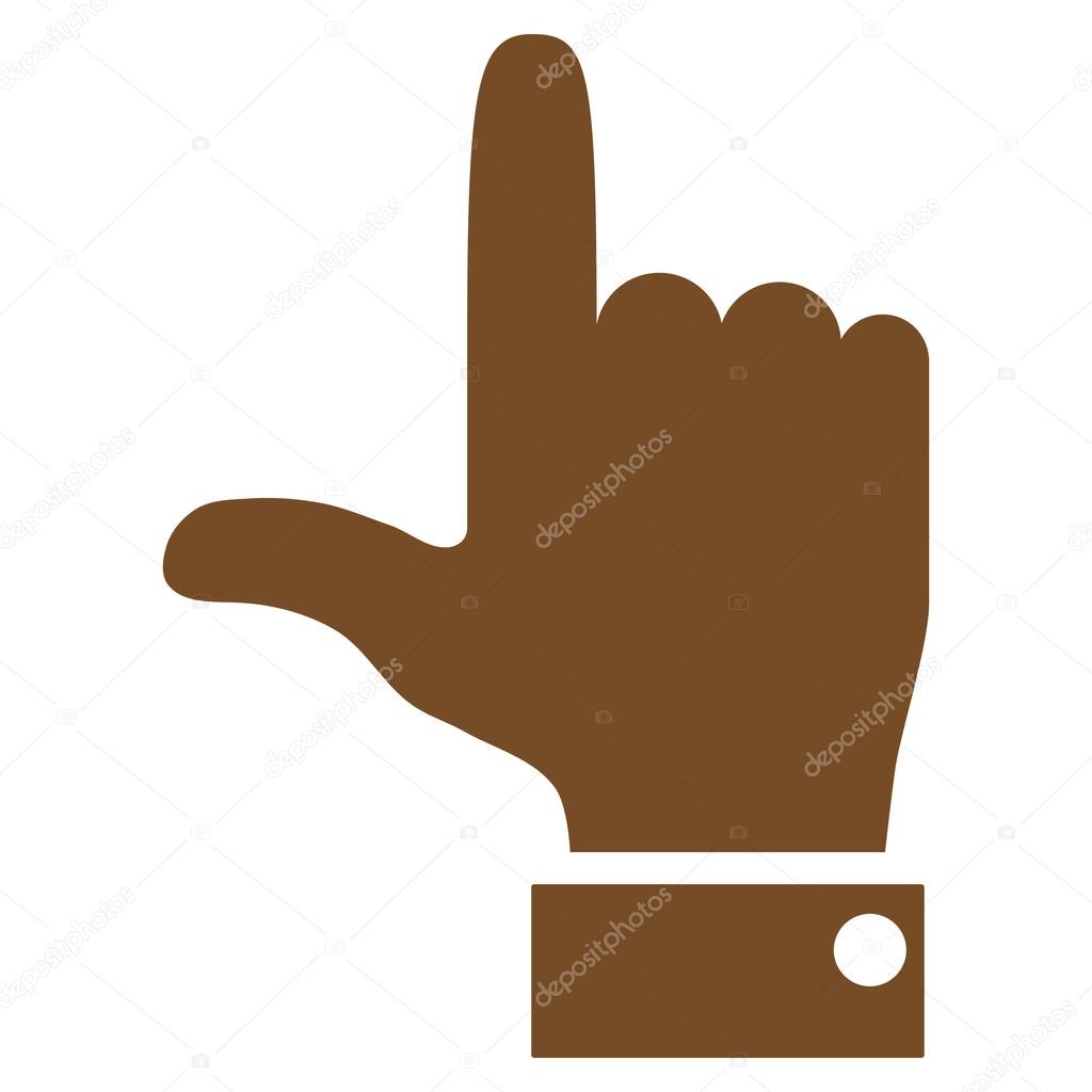 Hand Pointer Up Flat Vector Icon