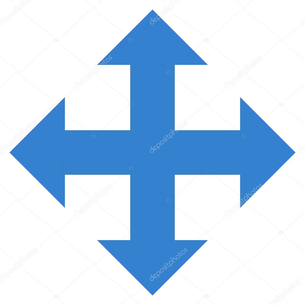 Expand Arrows Flat Vector Icon