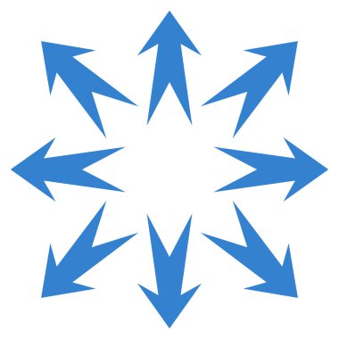 Oklar düz vektör simgesini genişletin