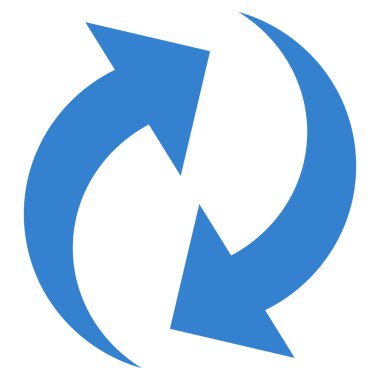 Düz vektör simgesini tazele