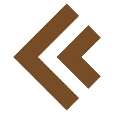 Shift Sol düz vektör simgesi