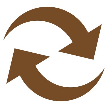 Oklar düz vektör simge Yenile