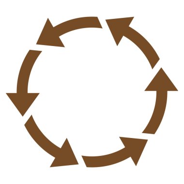 Saatin tersi yönde düz vektör simge döndürmek