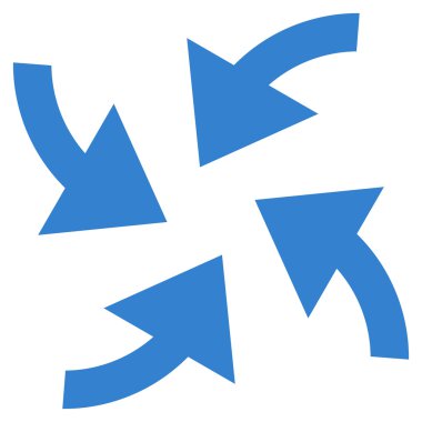 Siklon oklar düz vektör simgesi