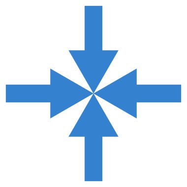 Oklar düz vektör simge sıkıştırmak