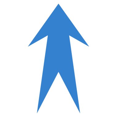 Düz vektör simge yukarı ok