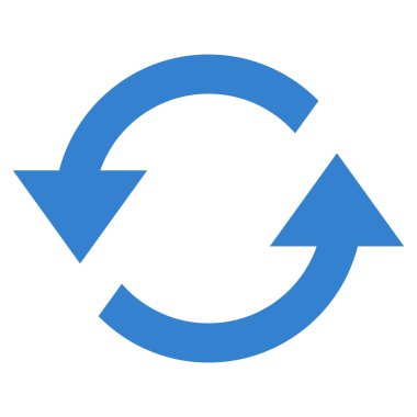 Oklar düz vektör simge Yenile