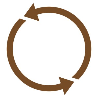 Geri dönüşüm düz vektör simgesi