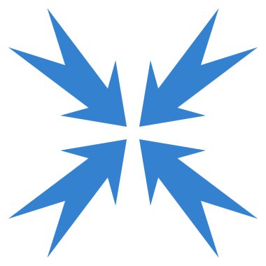 Sıkıştırma OK düz vektör simgesi