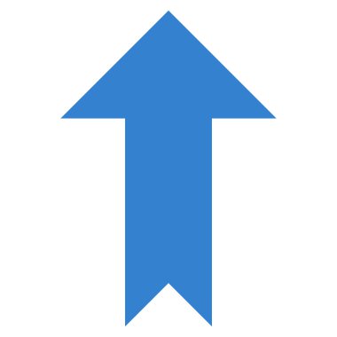 Düz vektör simge yukarı ok