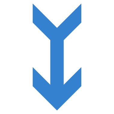 Düz vektör simgesi aşağı ok