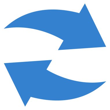 Vektör simge Exchange oklar düz