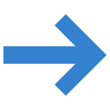 Düz vektör simgesi sağ ok