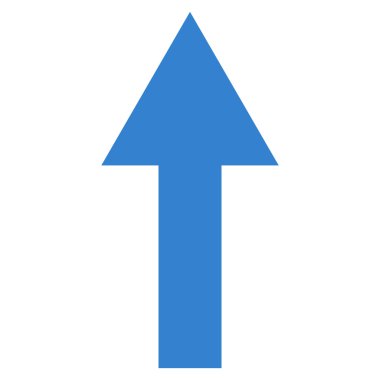 Düz vektör simge yukarı ok