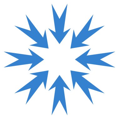 Basınç oklar düz vektör simgesi