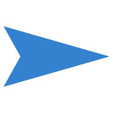 Ok ucu sağ düz vektör simgesi