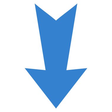 Düz vektör simgesi aşağı ok