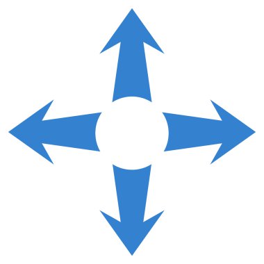 Oklar düz vektör simgesini genişletin