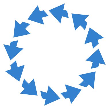 Saatin tersi yönde düz vektör simge döndürmek