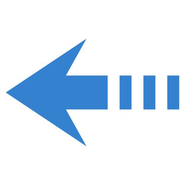 Sol düz vektör simge göndermek