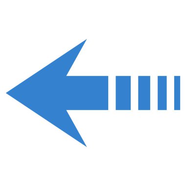 Sol düz vektör simge göndermek