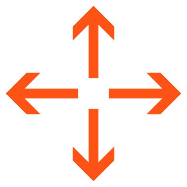 Oklar düz vektör simgesini genişletin