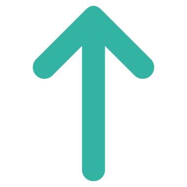 Düz vektör simge yukarı ok