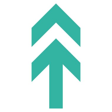 Düz vektör simge yukarı ok