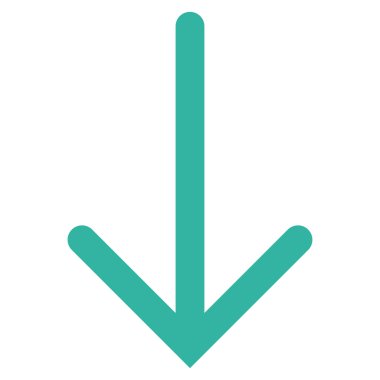 Düz vektör simgesi aşağı ok