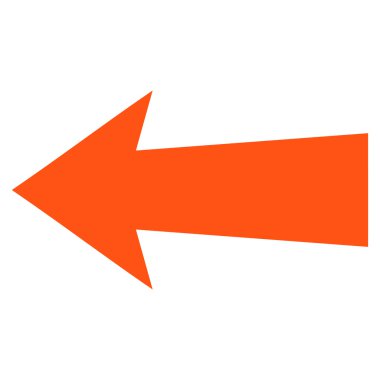 Ok sol düz vektör simgesi