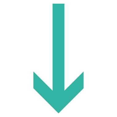 Düz vektör simgesi aşağı ok