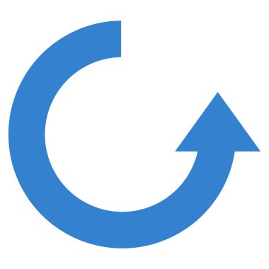 Düz vektör simge Döndür