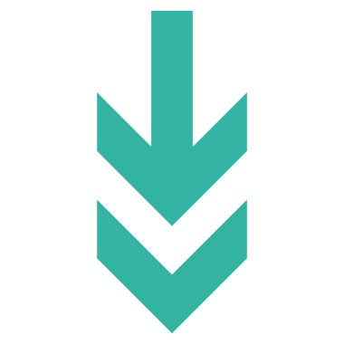 Düz vektör simgesi aşağı ok