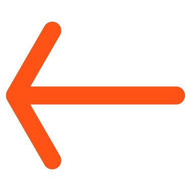 Ok sol düz vektör simgesi