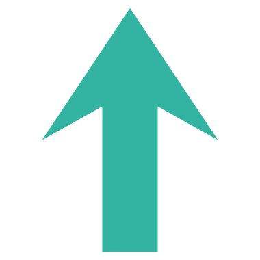 Düz vektör simge yukarı ok