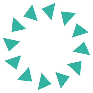 Saatin tersi yönde düz vektör simge döndürmek