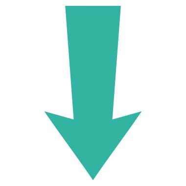 Düz vektör simgesi aşağı ok