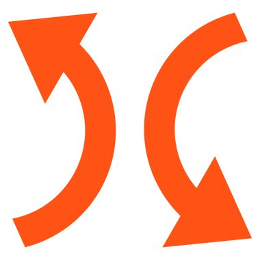 Vektör simge Exchange oklar düz