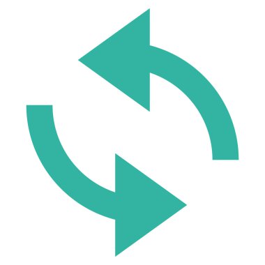 Vektör simge Exchange oklar düz