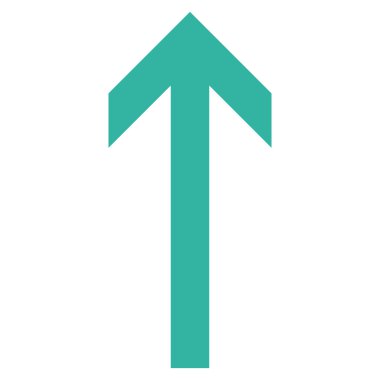 Düz vektör simge yukarı ok