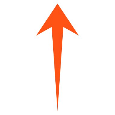 Düz vektör simge yukarı ok