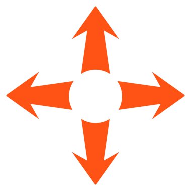 Oklar düz vektör simgesini genişletin