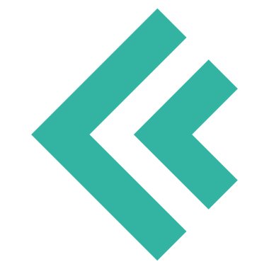 Shift Sol düz vektör simgesi