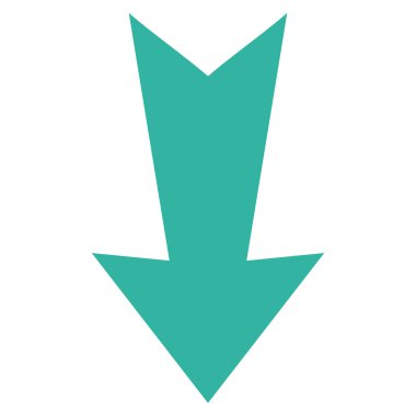 Düz vektör simgesi aşağı ok